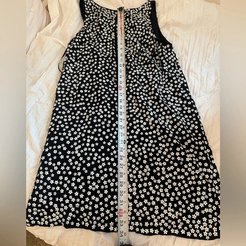 French Connection Dorothy Drape Beaded Floral Dress Size 12 - Picture 7 of 9